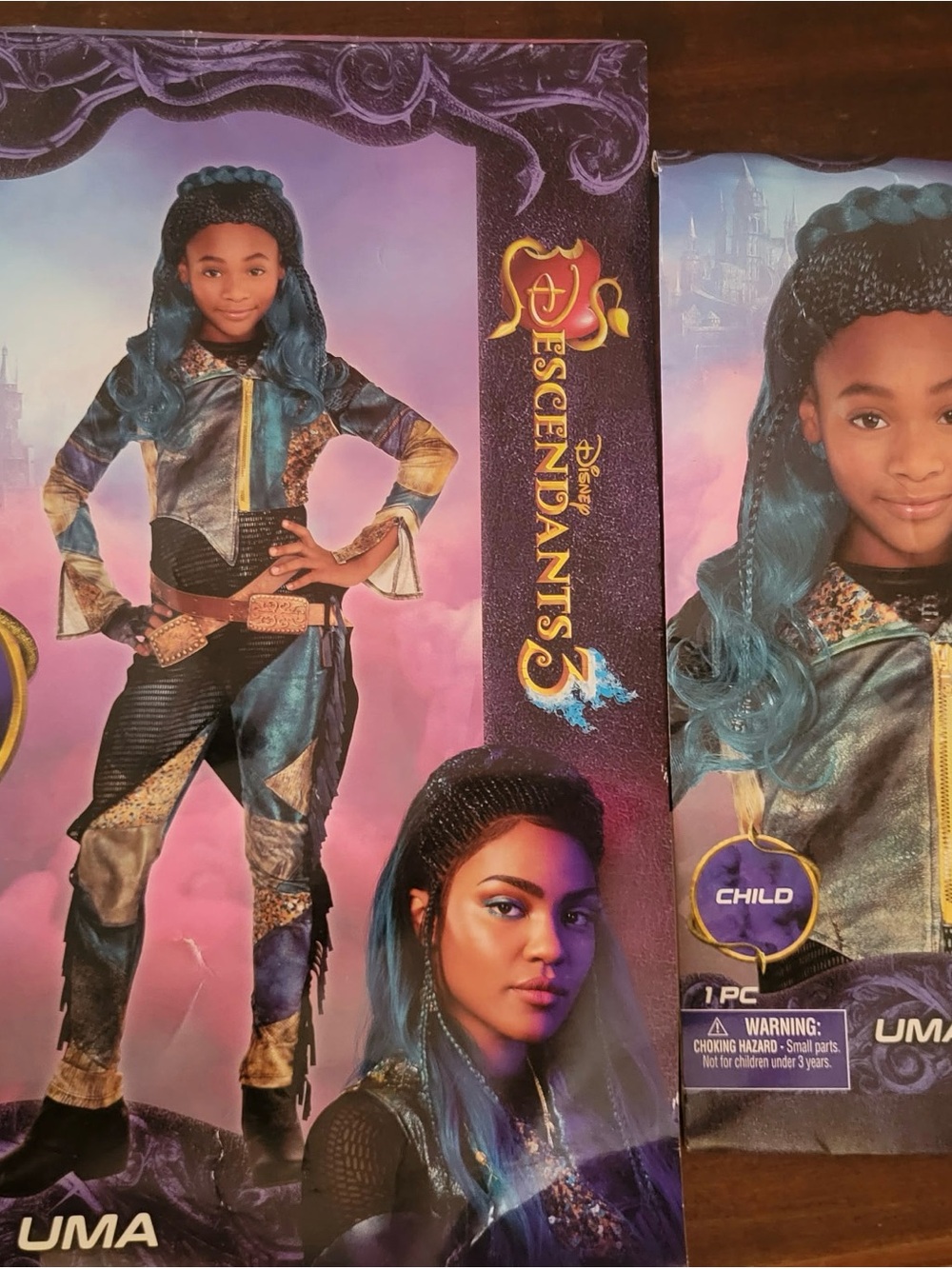 Disney Uma Costume in Teal, Black and Gold Accents
